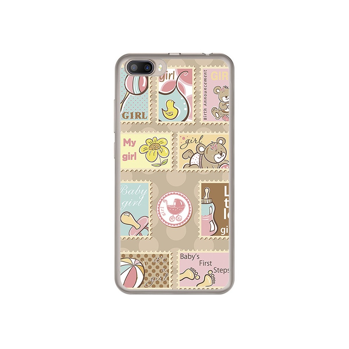 Funda Gel Tpu para Doogee Shoot 2 Diseño Sellos Dibujos