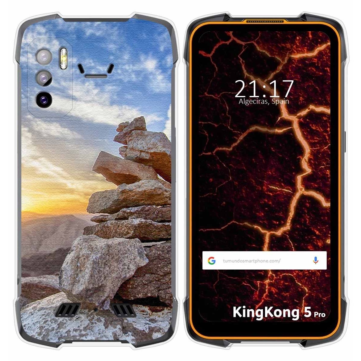 Funda Silicona para Cubot King Kong 5 Pro diseño Sunset Dibujos