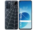 Funda Silicona Transparente para Oppo Reno 6 5G diseño Araña Dibujos