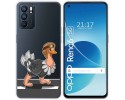 Funda Silicona Transparente para Oppo Reno 6 5G diseño Avestruz Dibujos