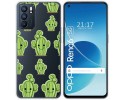 Funda Silicona Transparente para Oppo Reno 6 5G diseño Cactus Dibujos