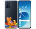 Funda Silicona Transparente para Oppo Reno 6 5G diseño Leopardo Dibujos