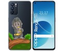 Funda Silicona Transparente para Oppo Reno 6 5G diseño Mono Dibujos