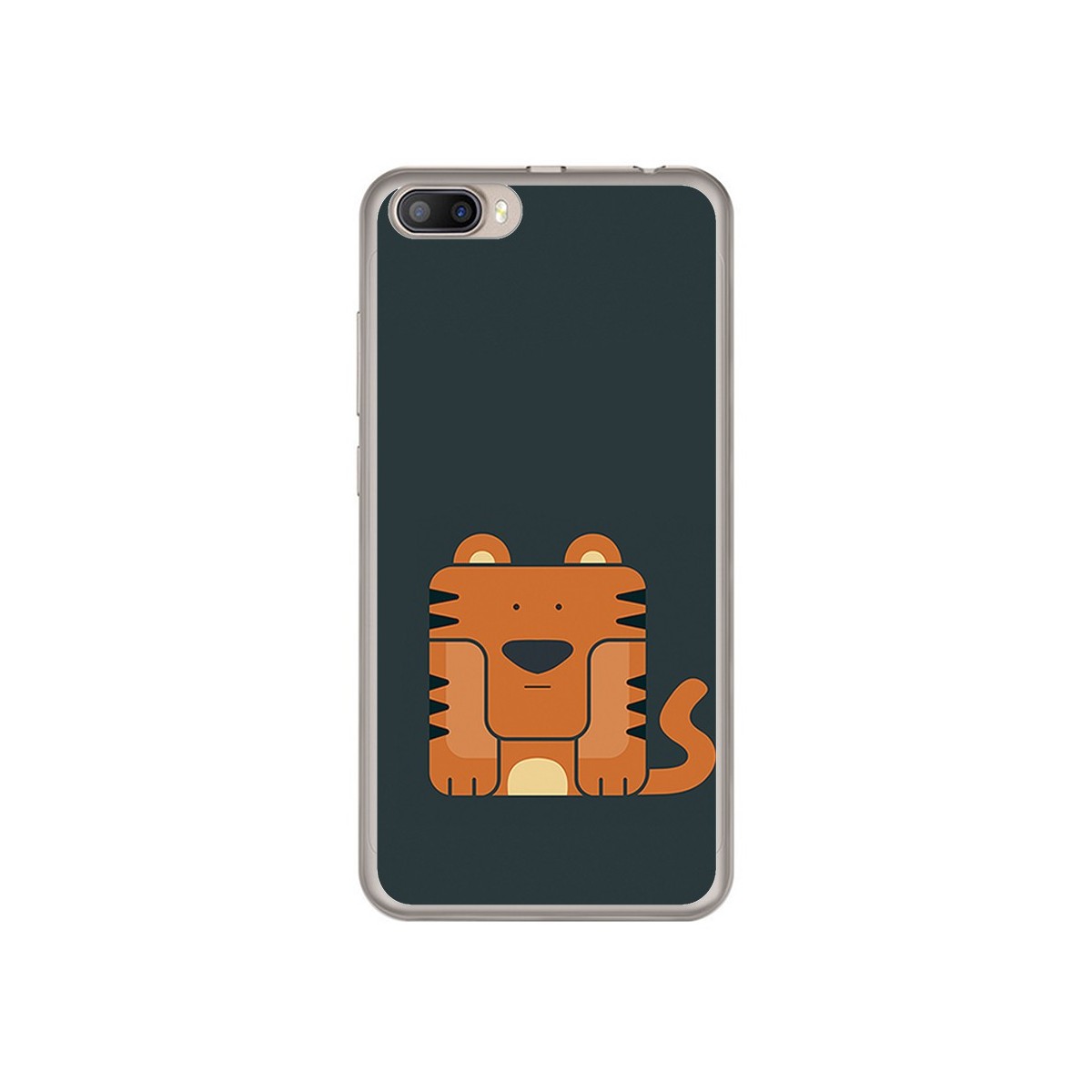 Funda Gel Tpu para Doogee Shoot 2 Diseño Tigre Dibujos