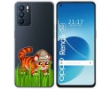 Funda Silicona Transparente para Oppo Reno 6 5G diseño Tigre Dibujos
