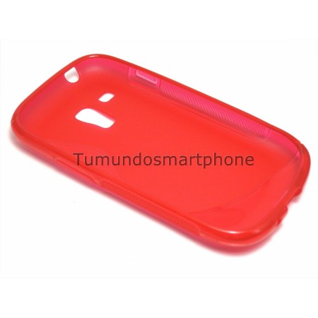 Funda Gel Tpu Samsung Galaxy S3 Mini I8190 S Line Color Roja
