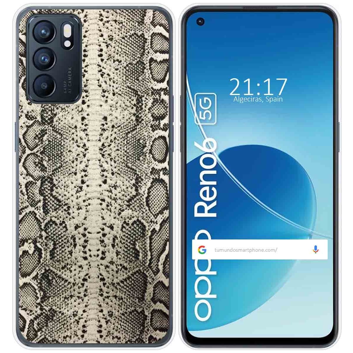 Funda Silicona para Oppo Reno 6 5G diseño Animal 01 Dibujos
