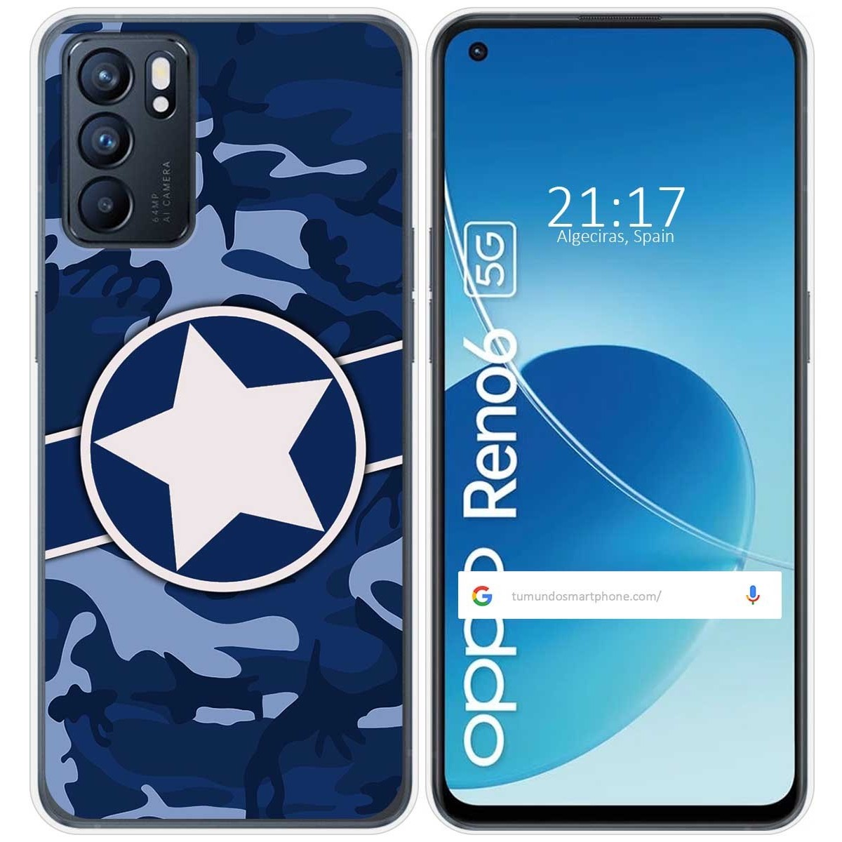 Funda Silicona para Oppo Reno 6 5G diseño Camuflaje 03 Dibujos