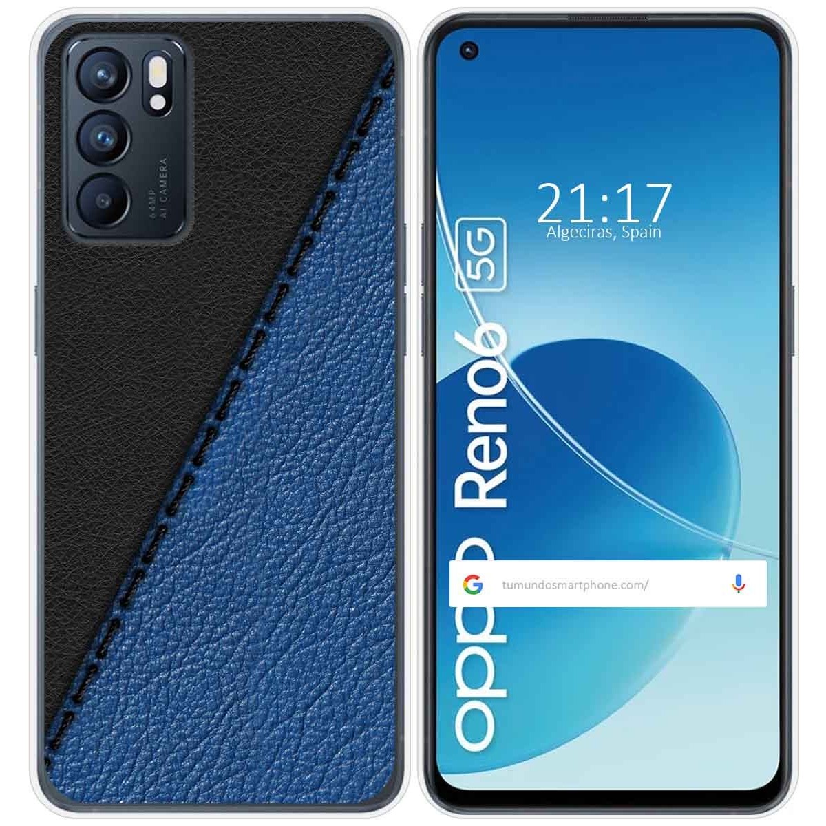 Funda Silicona para Oppo Reno 6 5G diseño Cuero 02 Dibujos
