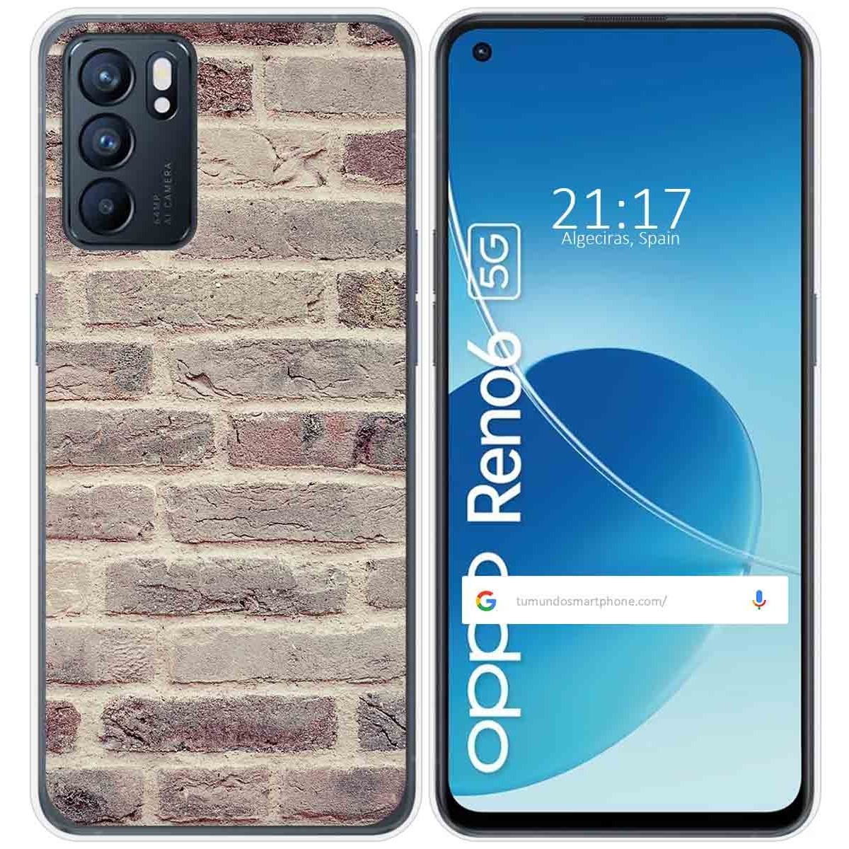 Funda Silicona para Oppo Reno 6 5G diseño Ladrillo 01 Dibujos