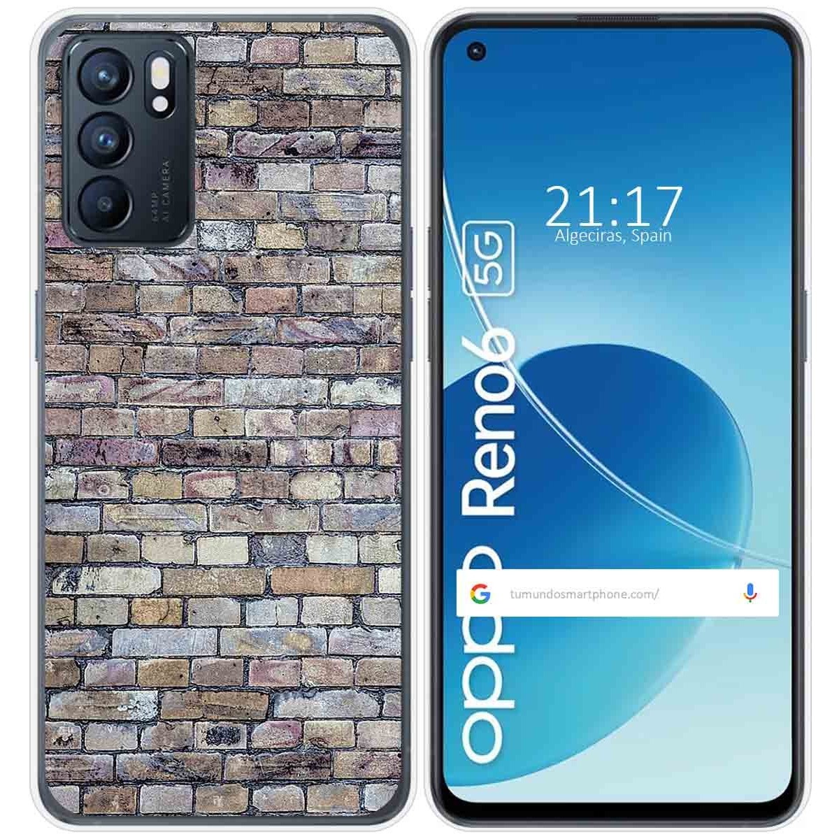 Funda Silicona para Oppo Reno 6 5G diseño Ladrillo 02 Dibujos