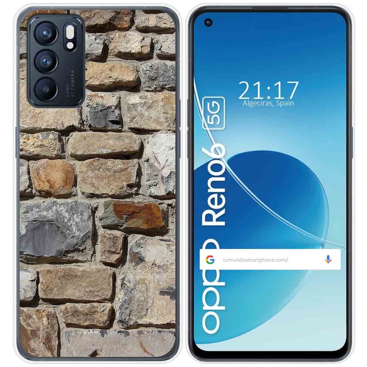 Funda Silicona para Oppo Reno 6 5G diseño Ladrillo 03 Dibujos