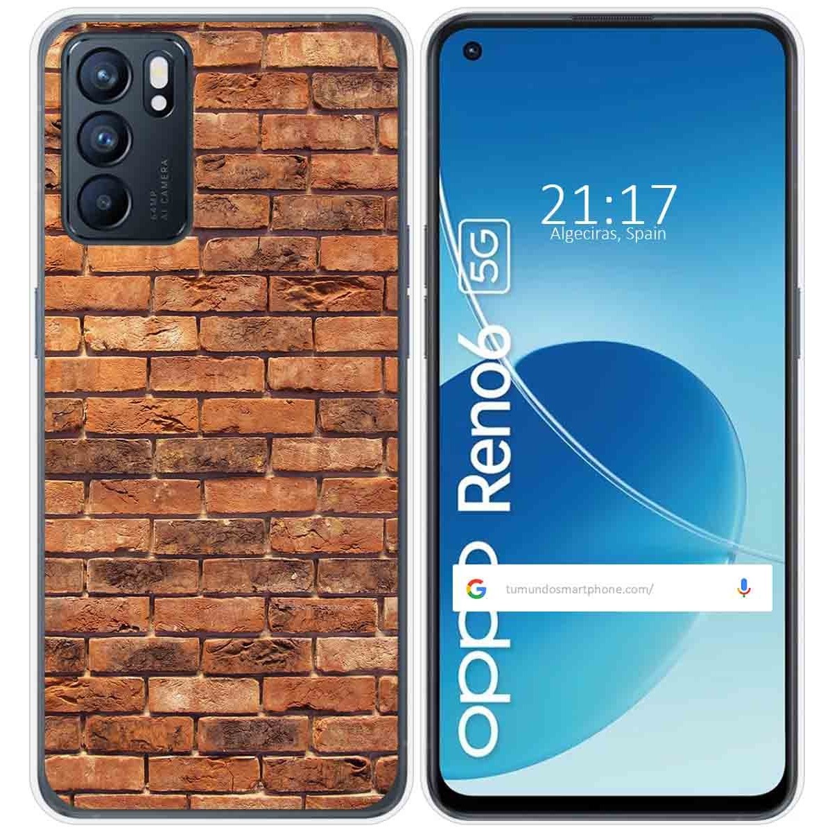 Funda Silicona para Oppo Reno 6 5G diseño Ladrillo 04 Dibujos