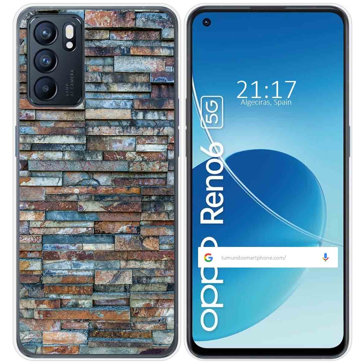 Funda Silicona para Oppo Reno 6 5G diseño Ladrillo 05 Dibujos