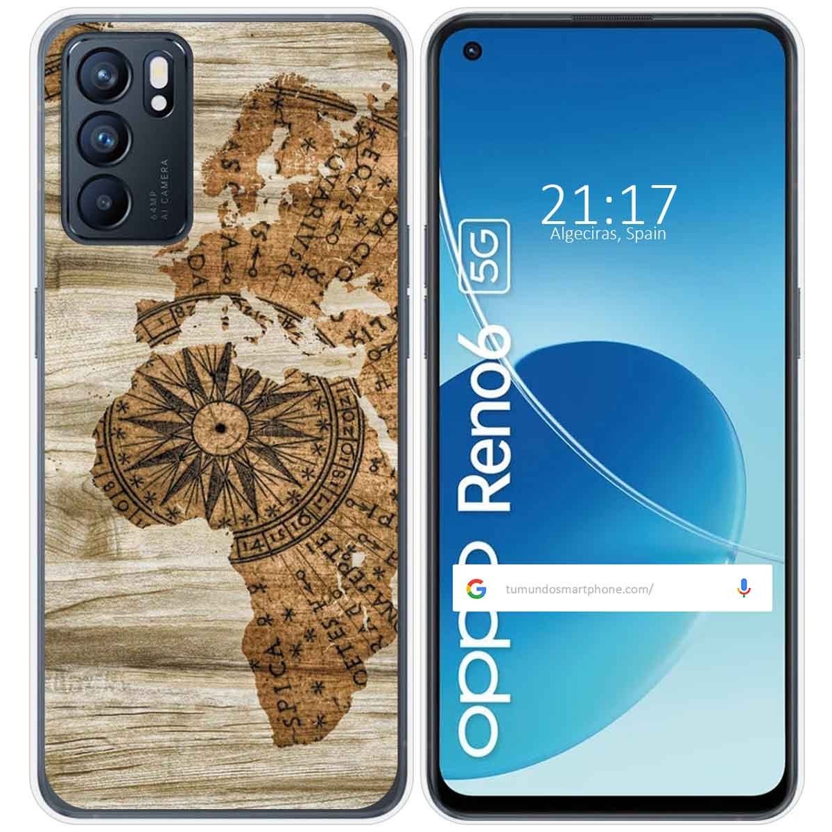 Funda Silicona para Oppo Reno 6 5G diseño Madera 07 Dibujos