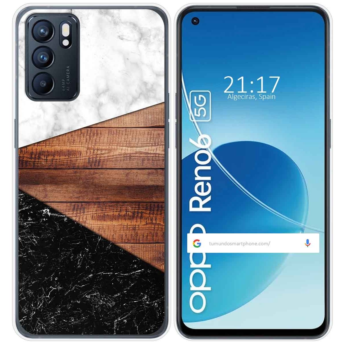 Funda Silicona para Oppo Reno 6 5G diseño Mármol 11 Dibujos