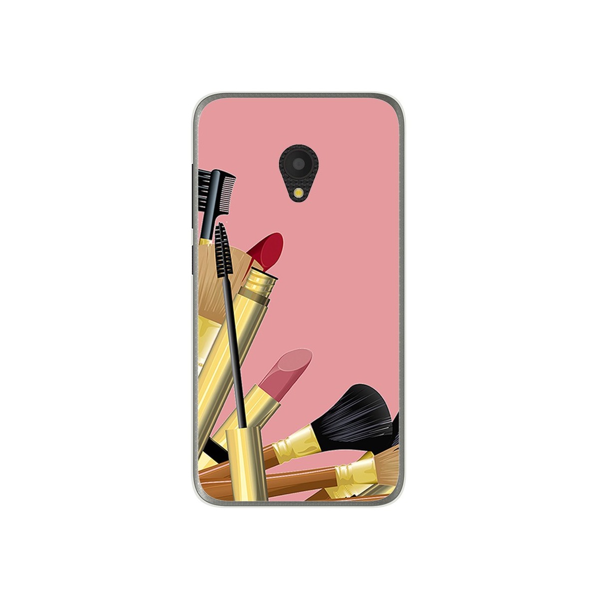 Funda Gel Tpu para Alcatel U5 (4G) / Orange Rise 52 Diseño Brochas Dibujos