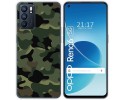 Funda Silicona para Oppo Reno 6 5G diseño Camuflaje Dibujos
