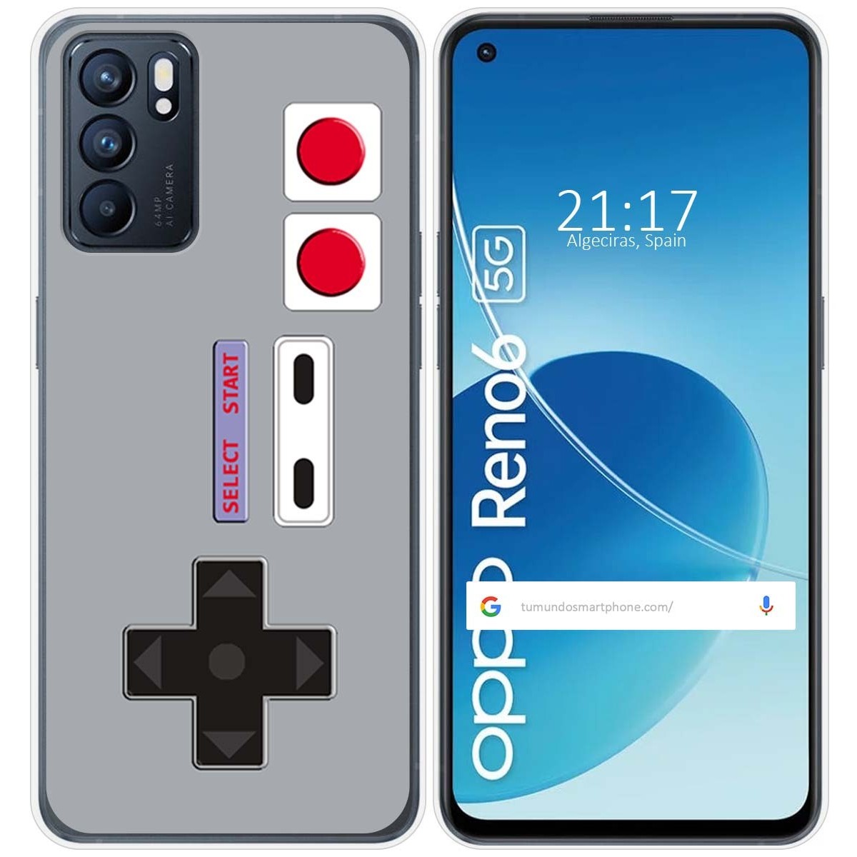Funda Silicona para Oppo Reno 6 5G diseño Consola Dibujos