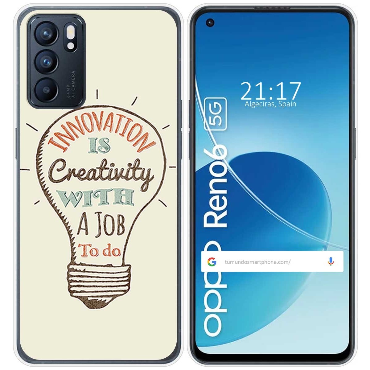 Funda Silicona para Oppo Reno 6 5G diseño Creativity Dibujos