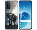 Funda Silicona para Oppo Reno 6 5G diseño Elefante Dibujos