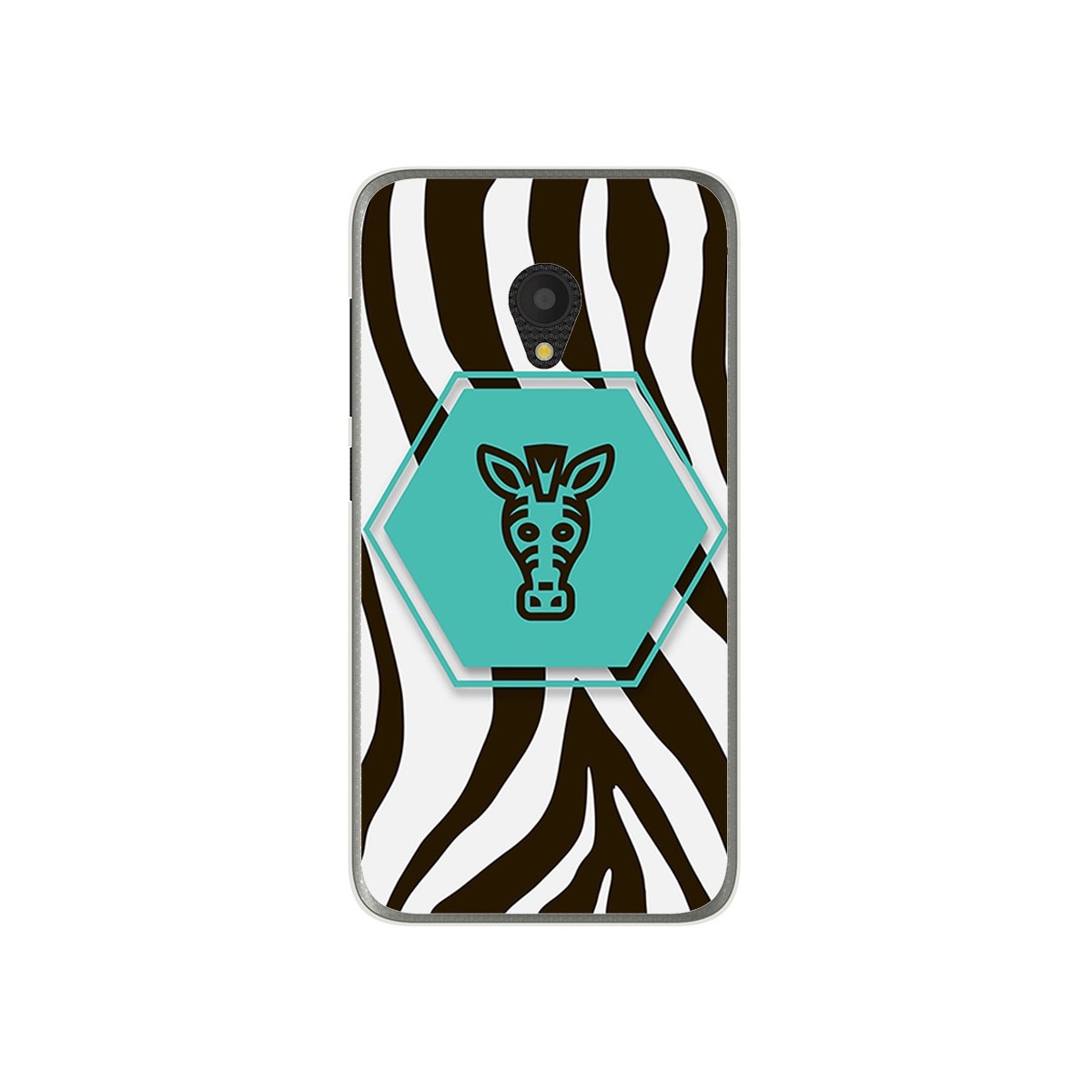 Funda Gel Tpu para Alcatel U5 (4G) / Orange Rise 52 Diseño Cebra Dibujos