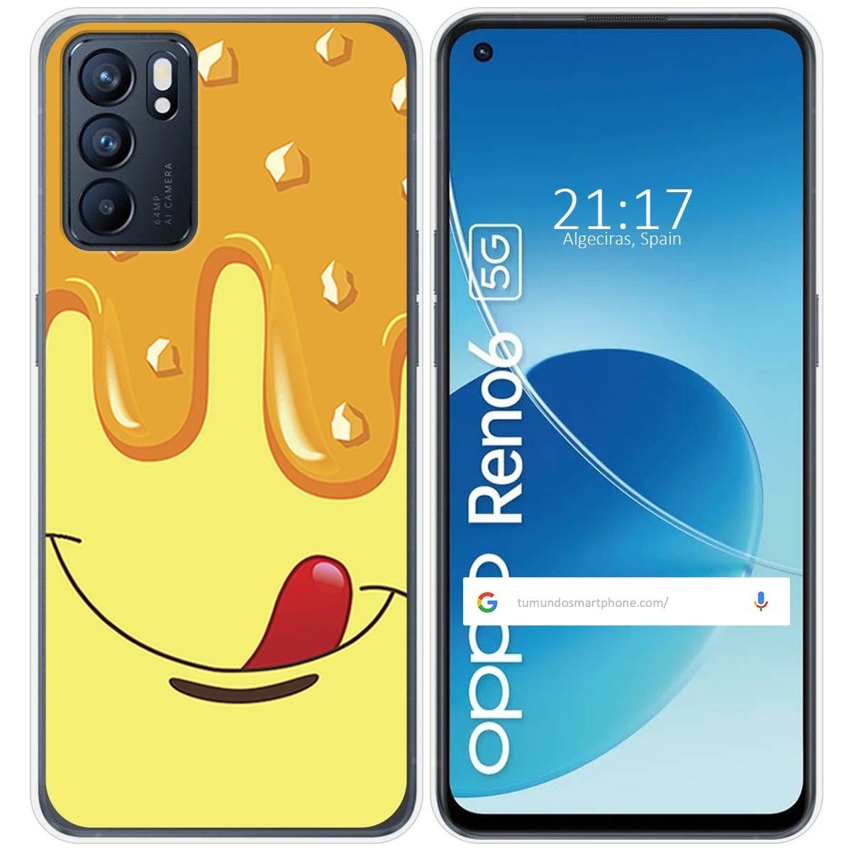 Funda Silicona para Oppo Reno 6 5G diseño Helado Vainilla Dibujos