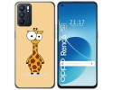 Funda Silicona para Oppo Reno 6 5G diseño Jirafa Dibujos