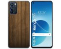 Funda Silicona para Oppo Reno 6 5G diseño Madera Dibujos