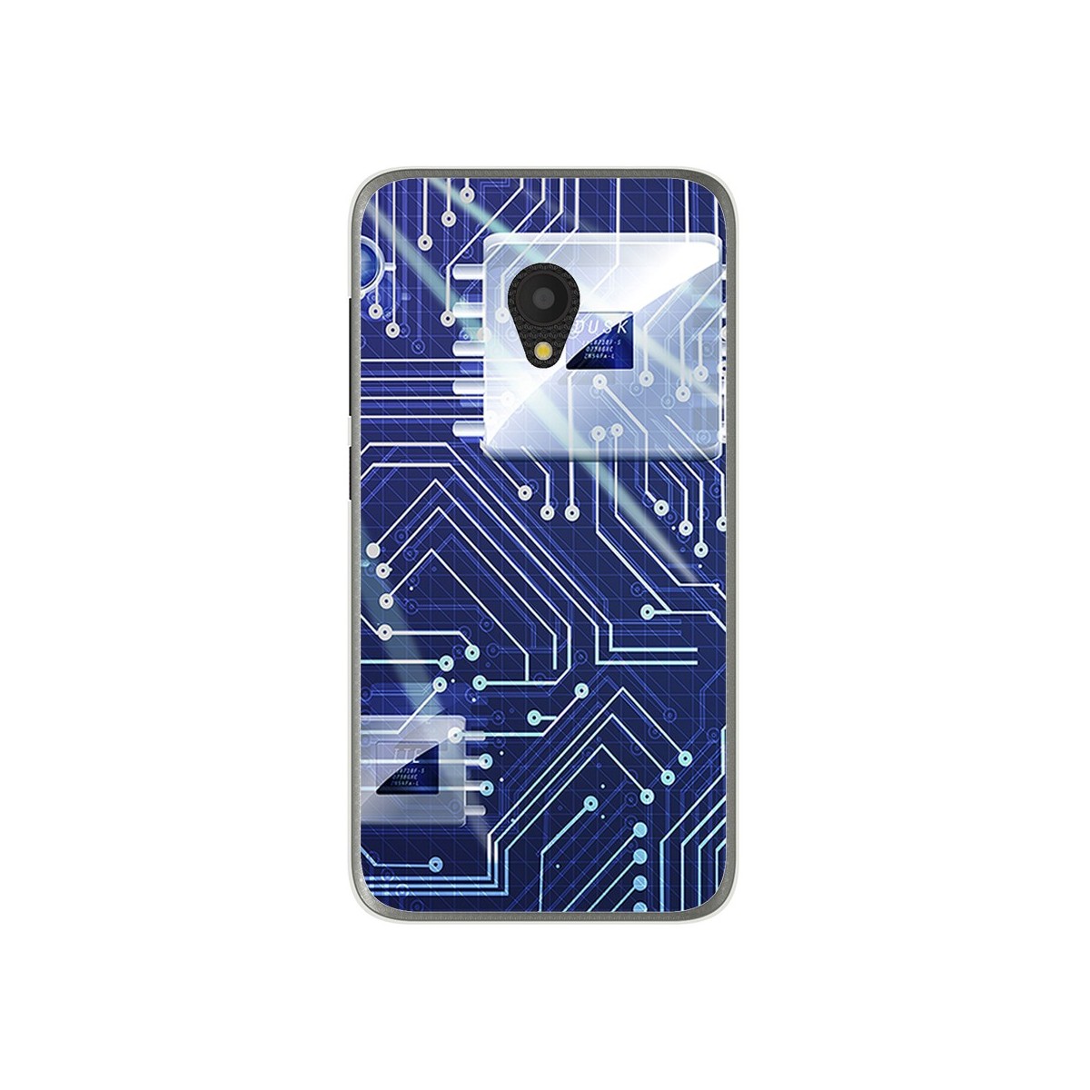 Funda Gel Tpu para Alcatel U5 (4G) / Orange Rise 52 Diseño Circuito Dibujos