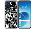 Funda Silicona para Oppo Reno 6 5G diseño Snow Camuflaje Dibujos