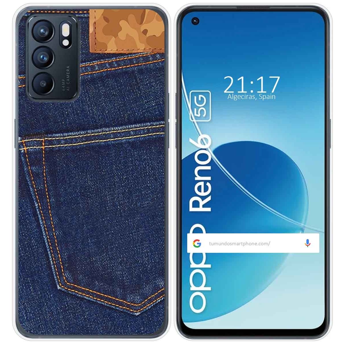 Funda Silicona para Oppo Reno 6 5G diseño Vaquero Dibujos
