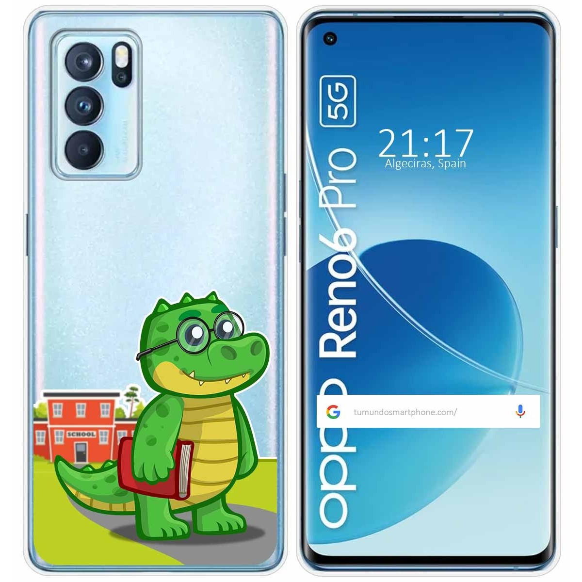 Funda Silicona Transparente para Oppo Reno 6 Pro 5G diseño Coco Dibujos