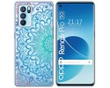 Funda Silicona Transparente para Oppo Reno 6 Pro 5G diseño Mandala Dibujos