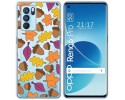Funda Silicona Transparente para Oppo Reno 6 Pro 5G diseño Otoño Dibujos