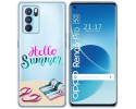 Funda Silicona Transparente para Oppo Reno 6 Pro 5G diseño Summer Dibujos