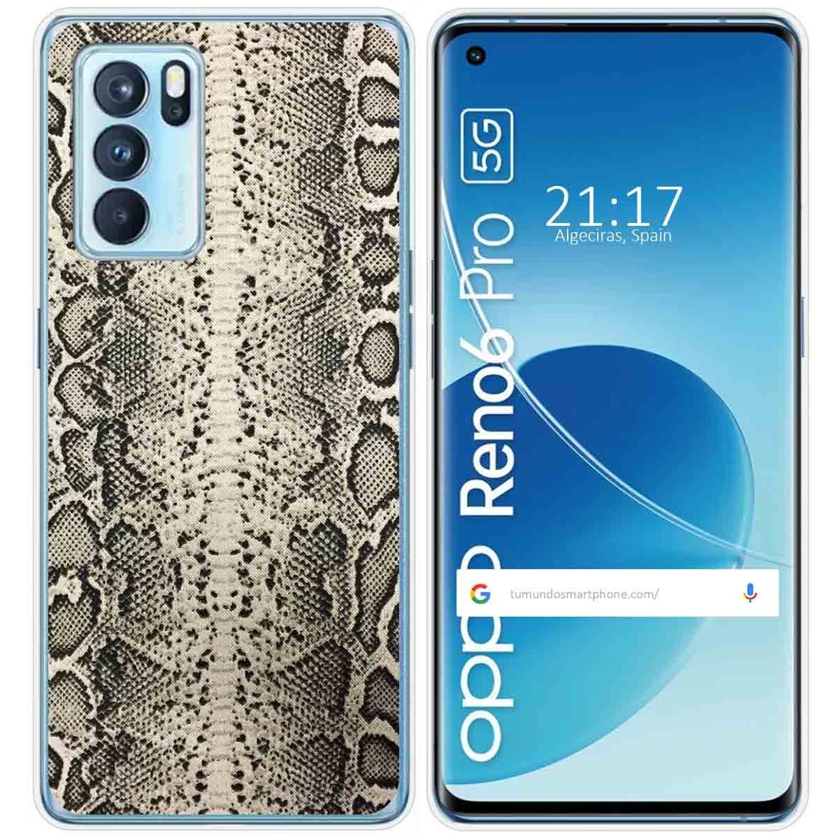 Funda Silicona para Oppo Reno 6 Pro 5G diseño Animal 01 Dibujos