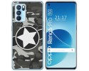 Funda Silicona para Oppo Reno 6 Pro 5G diseño Camuflaje 02 Dibujos