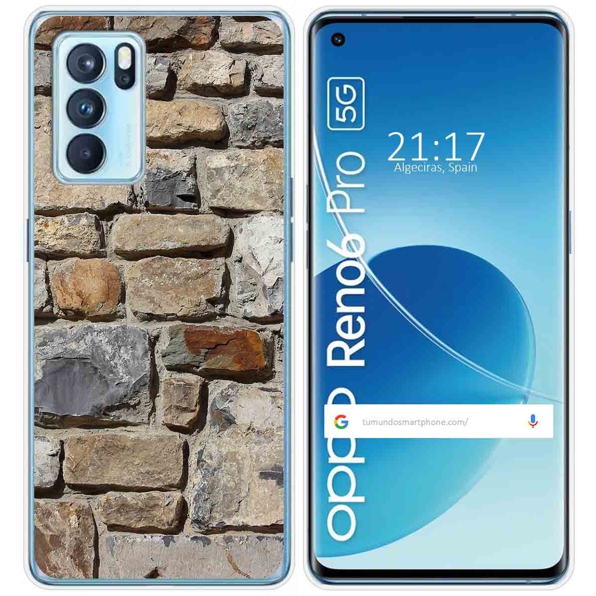Funda Silicona para Oppo Reno 6 Pro 5G diseño Ladrillo 03 Dibujos