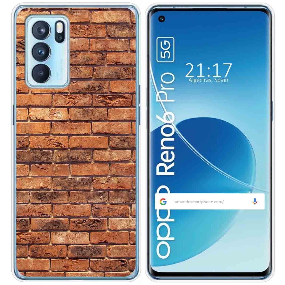 Funda Silicona para Oppo Reno 6 Pro 5G diseño Ladrillo 04 Dibujos