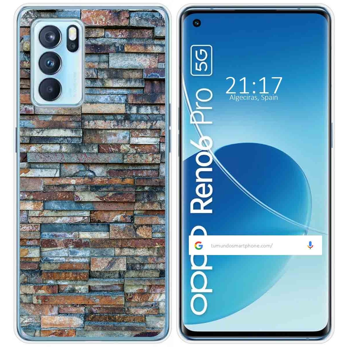 Funda Silicona para Oppo Reno 6 Pro 5G diseño Ladrillo 05 Dibujos