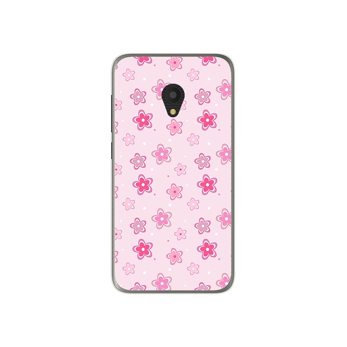 Funda Gel Tpu para Alcatel U5 (4G) / Orange Rise 52 Diseño Flores Dibujos