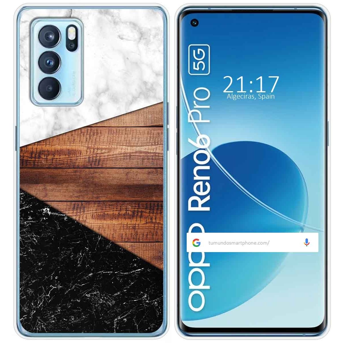 Funda Silicona para Oppo Reno 6 Pro 5G diseño Mármol 11 Dibujos