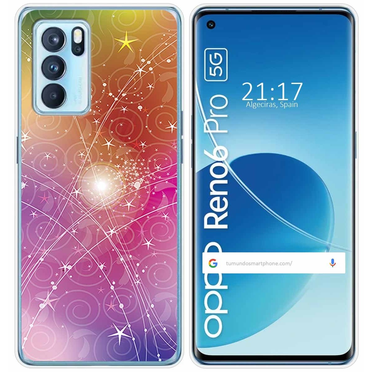 Funda Silicona para Oppo Reno 6 Pro 5G diseño Abstracto Dibujos