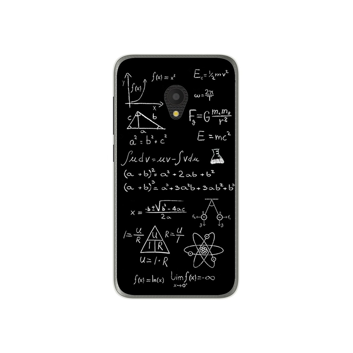 Funda Gel Tpu para Alcatel U5 (4G) / Orange Rise 52 Diseño Formulas Dibujos