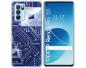 Funda Silicona para Oppo Reno 6 Pro 5G diseño Circuito Dibujos