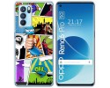 Funda Silicona para Oppo Reno 6 Pro 5G diseño Comic Dibujos