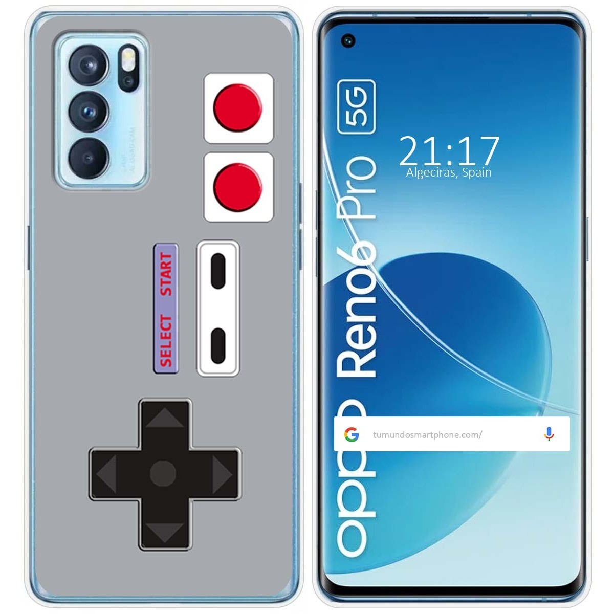 Funda Silicona para Oppo Reno 6 Pro 5G diseño Consola Dibujos
