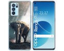 Funda Silicona para Oppo Reno 6 Pro 5G diseño Elefante Dibujos