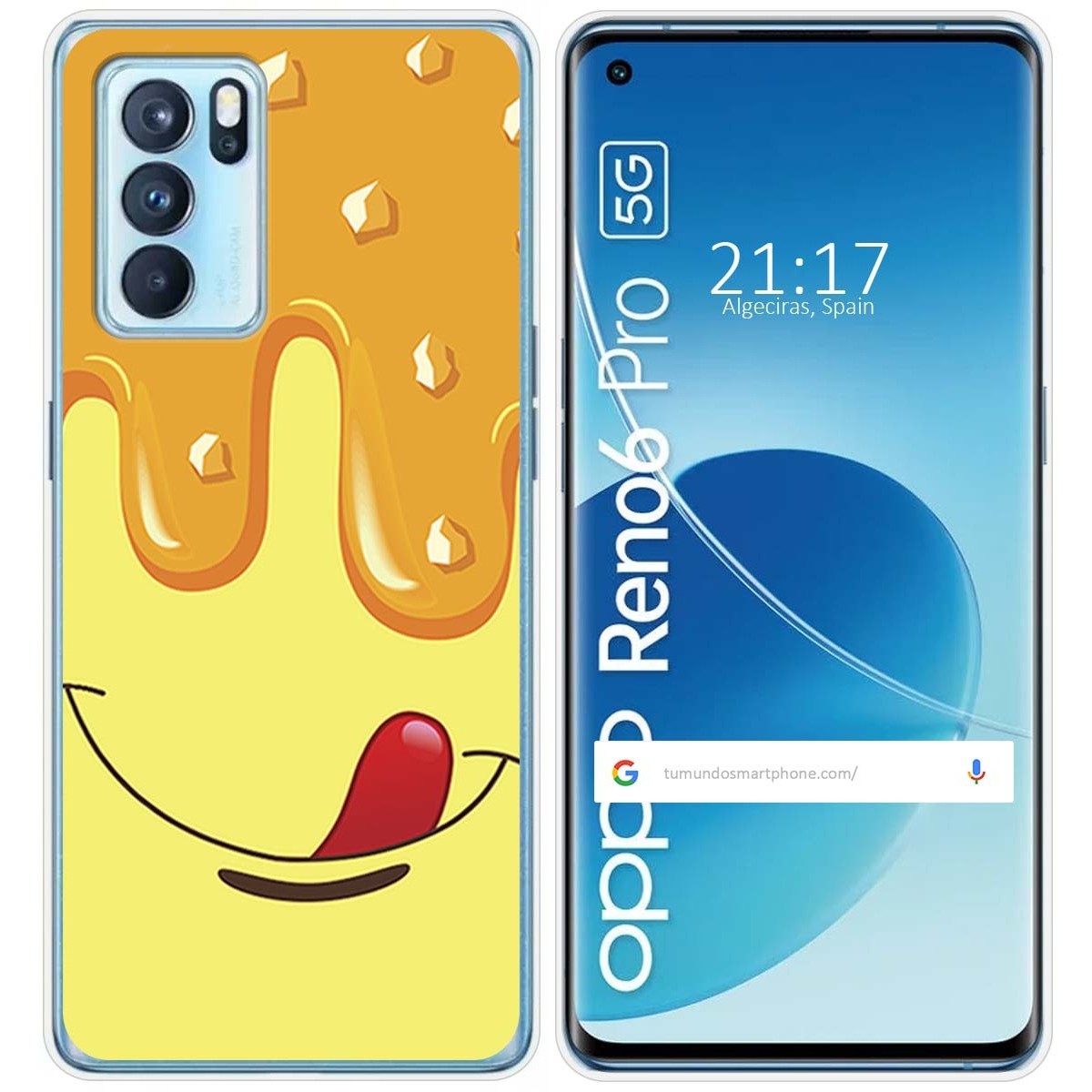 Funda Silicona para Oppo Reno 6 Pro 5G diseño Helado Vainilla Dibujos